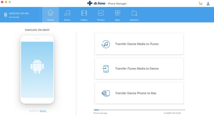 dr.fone file transfer app