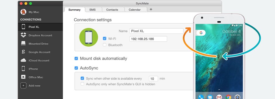 Find instructions to connect Pixel to Mac below.