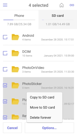 unclear rupture Notebook Android file transfer: SD card method