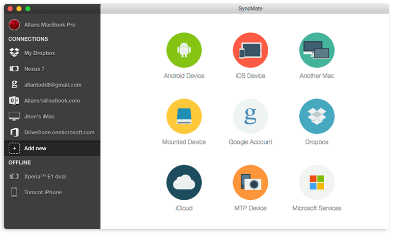 Although sync Android with Mac is the most popular feature of SyncMate, this multitask tool has a batch of options that you will find useful too.