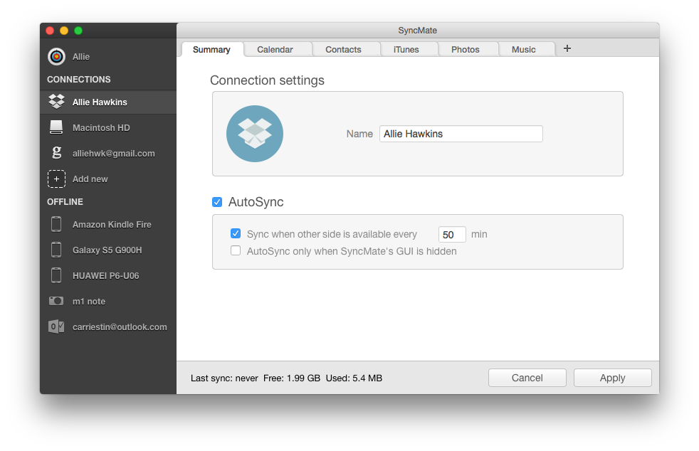 SyncMate: Autosync SyncMate: Autosync