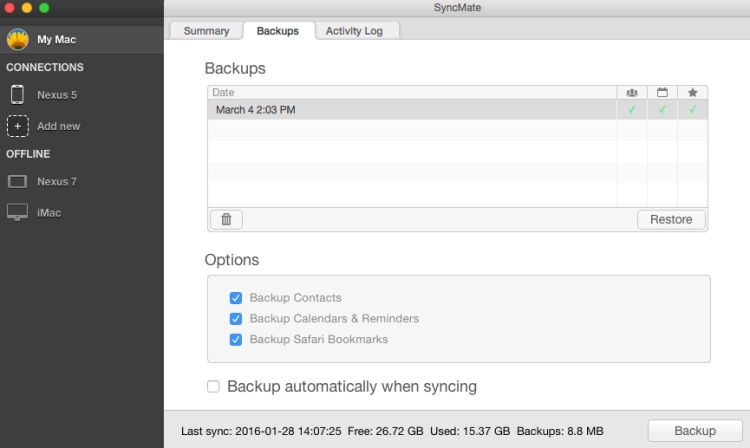 Backup Software for Mac