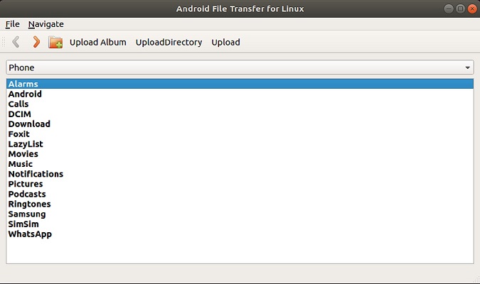 Vejamos os prós e contras do Android File Transfer Linux.