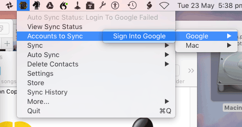 Contacts Sync for Google Mail app