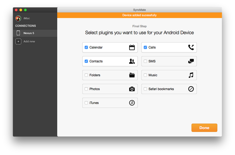 sync android with mac free