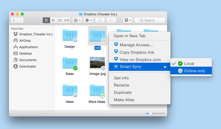 Dropbox Smart Sync