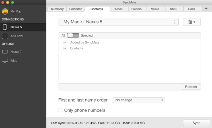 Mac Contacts to iCloud