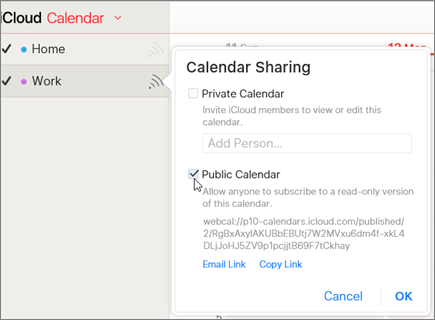 Outlook Calendar to iCloud