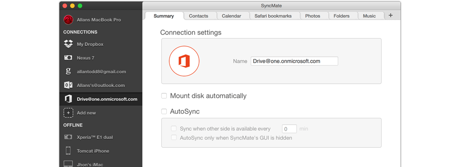 Sync Office 365 Business with Mac